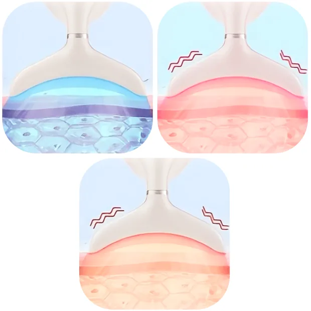 LED light therapy penetrating skin layers